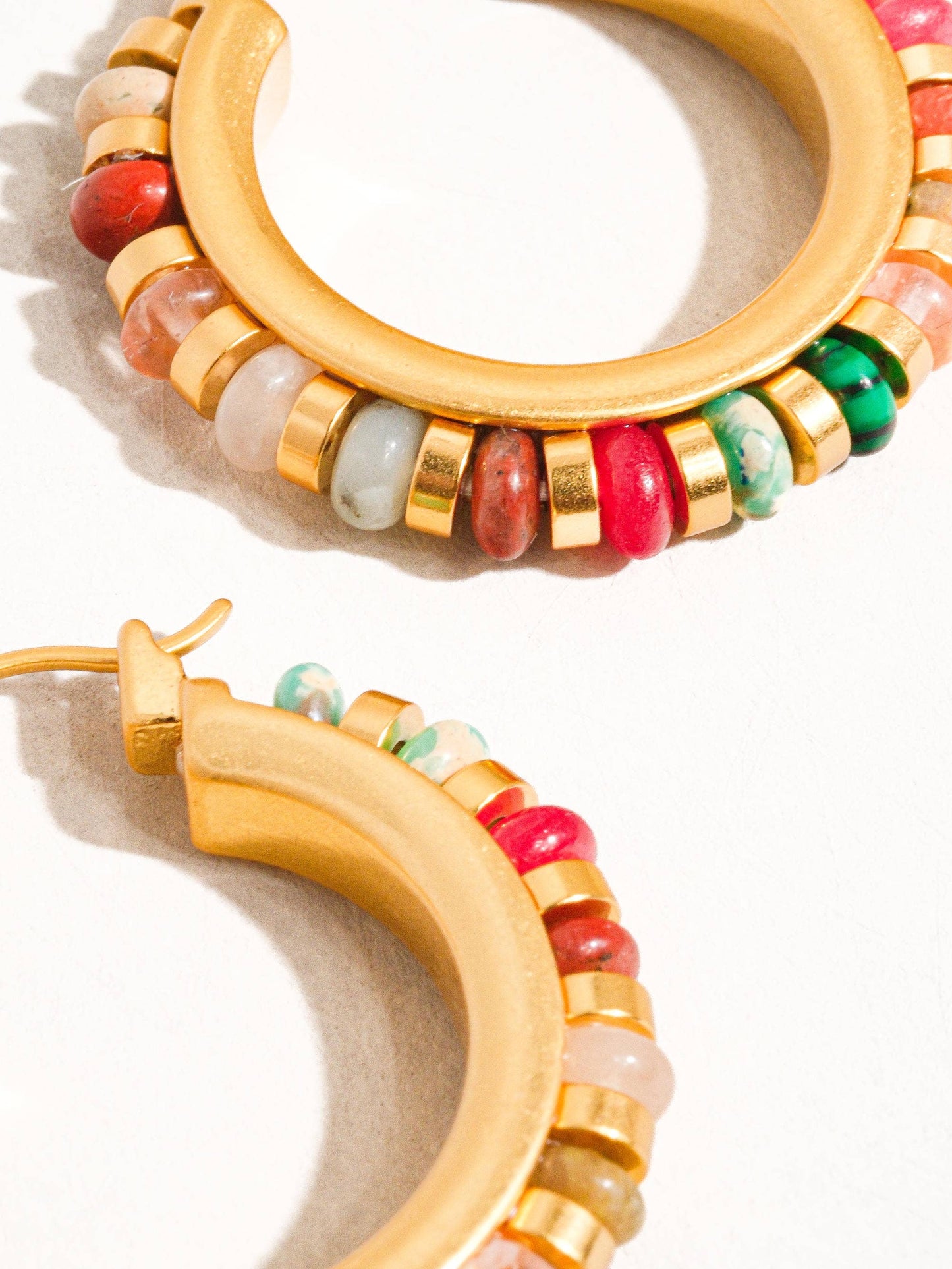 Multi Color Boho Hoop Earring