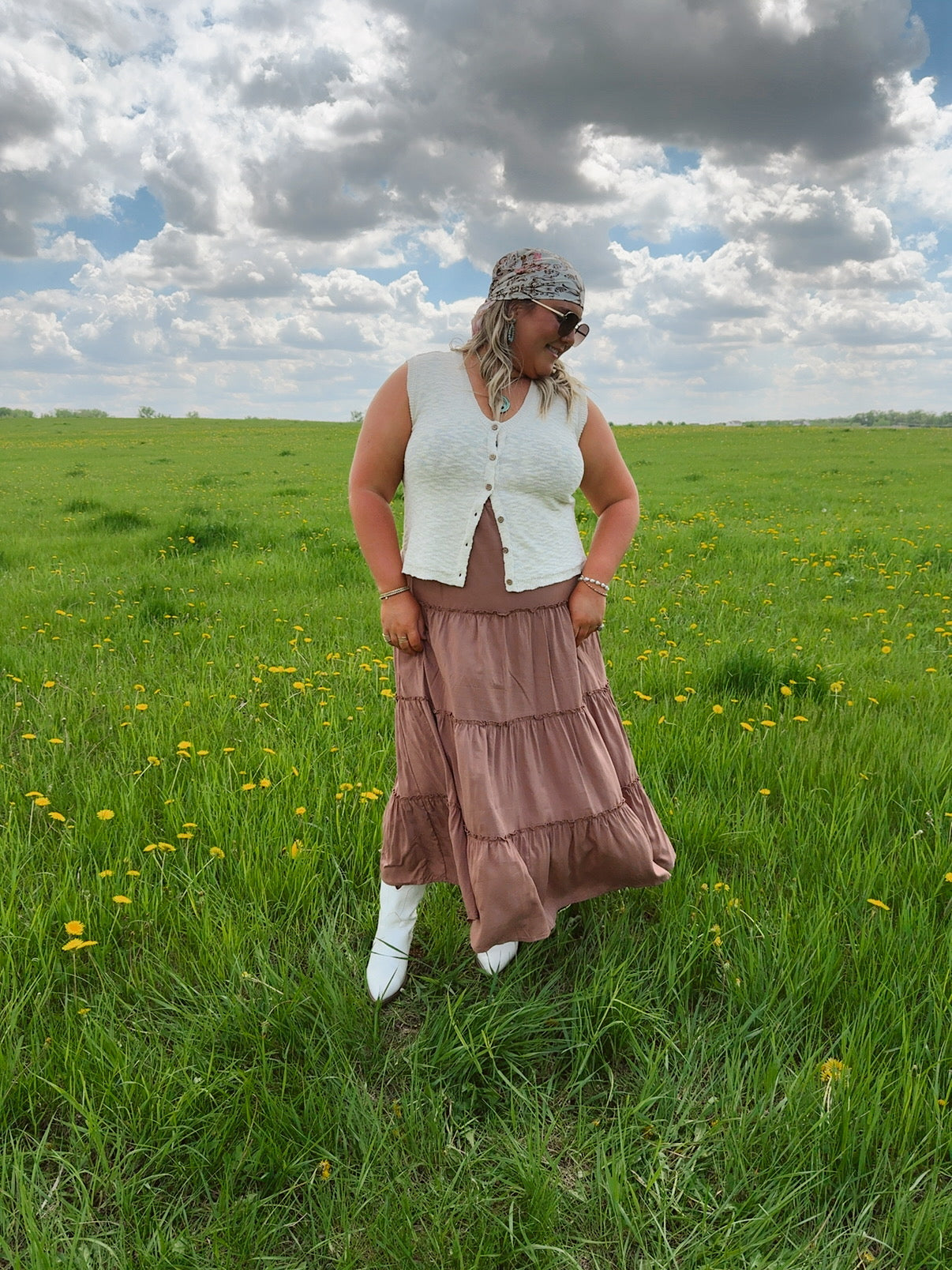 Sunkissed Layers Skirt - Plus