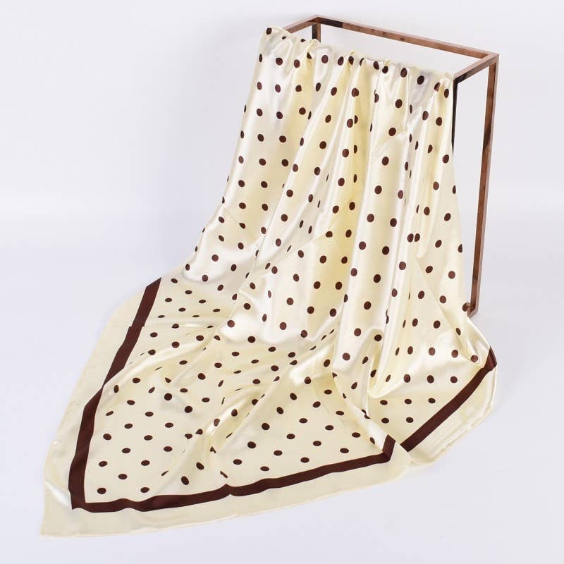 Polka Dot Silk Scarf