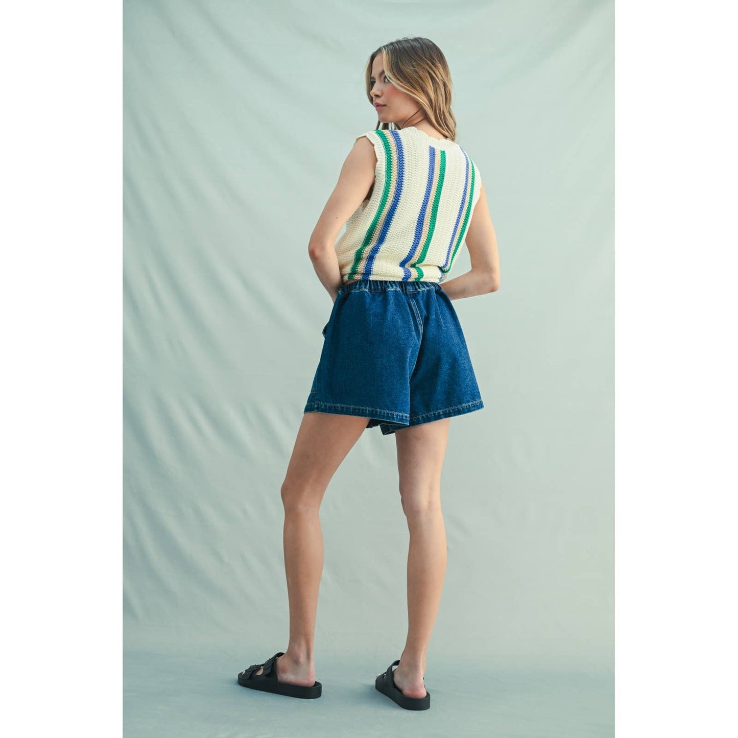Easy Day Denim Shorts - Dark Denim