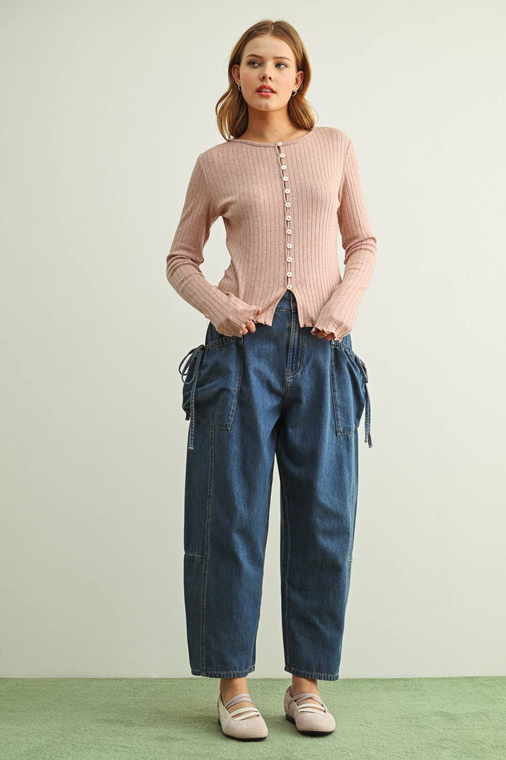 Rosewood Button Top