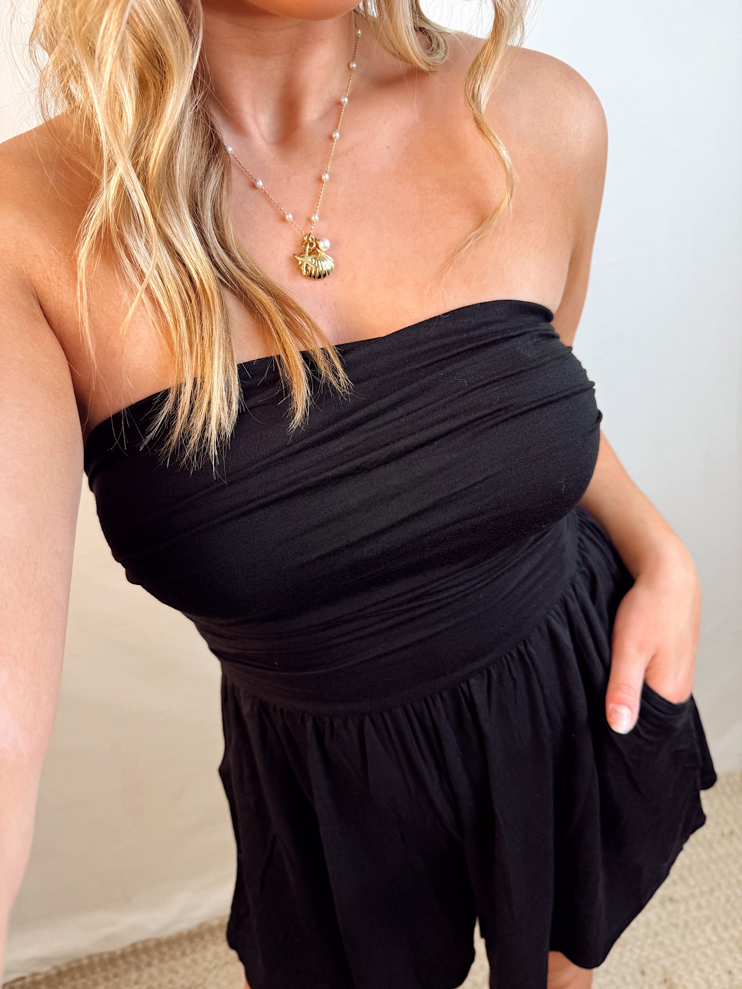 Sunny Days Romper - Black