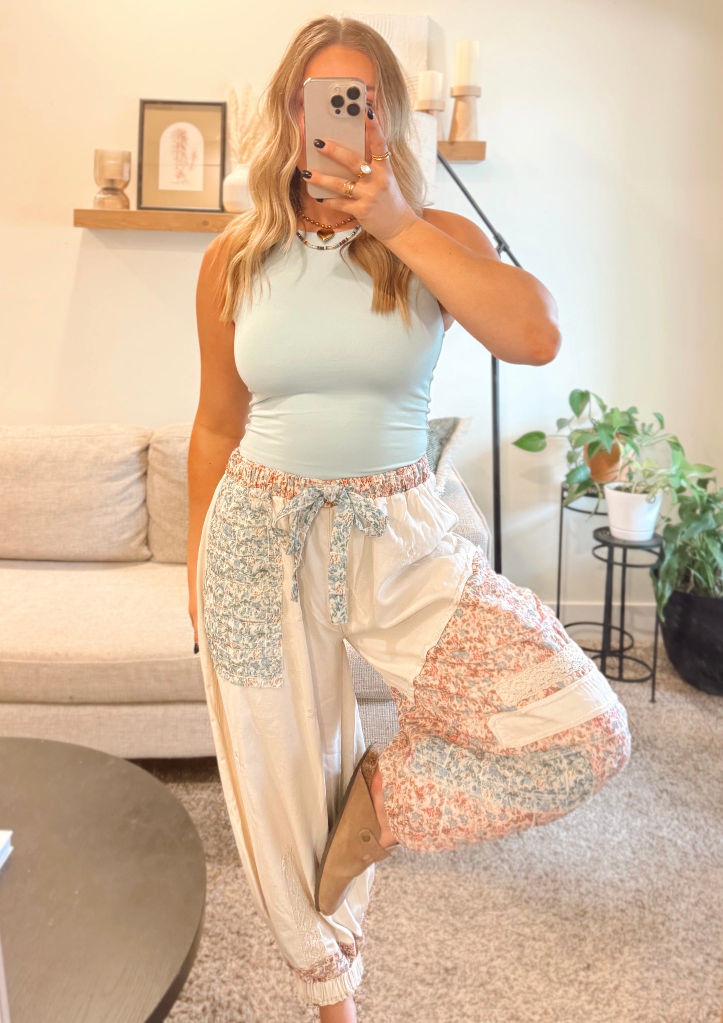 Patchwork Petal Dreams Jogger