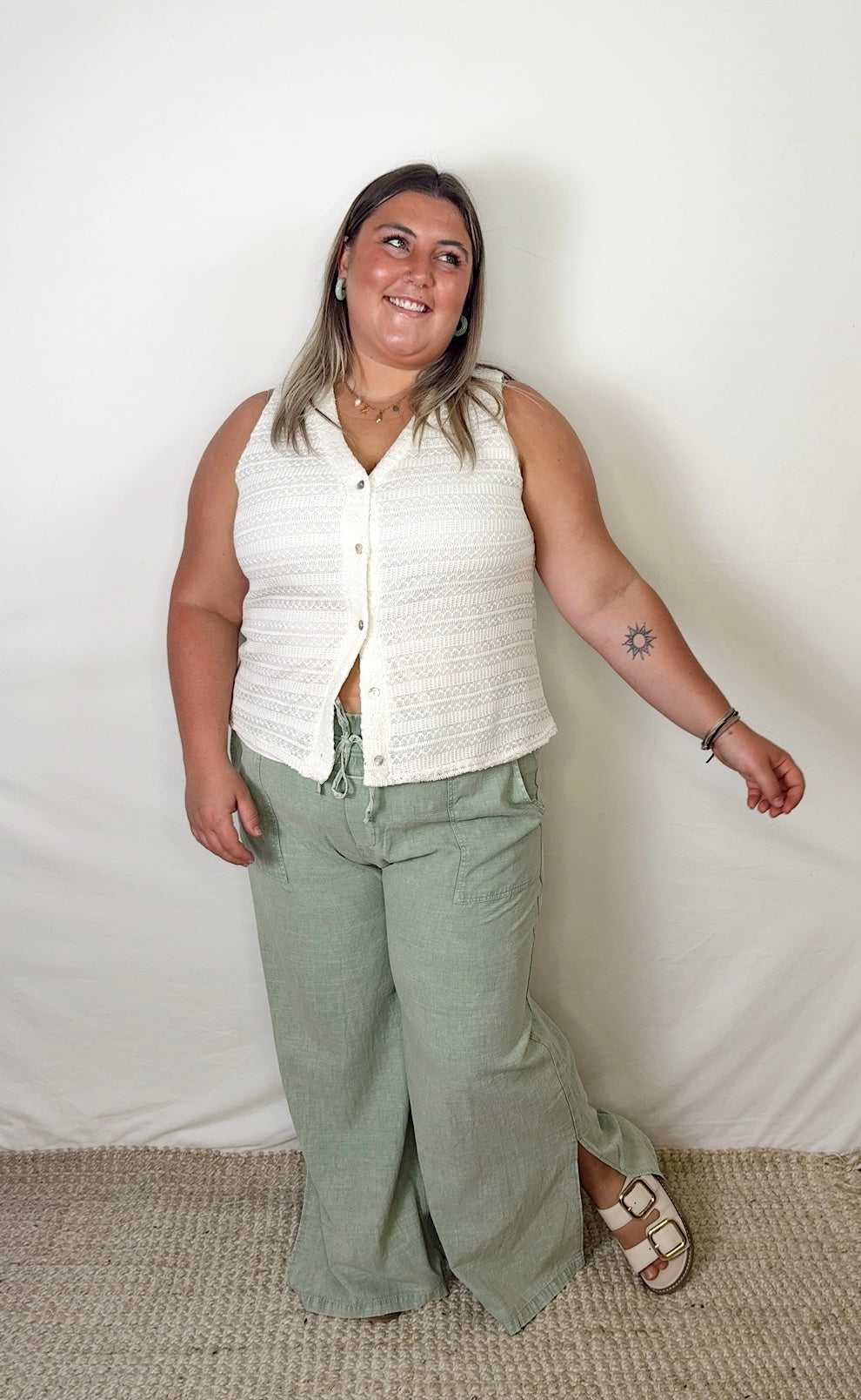 Arlo Wide Leg Pants- Plus