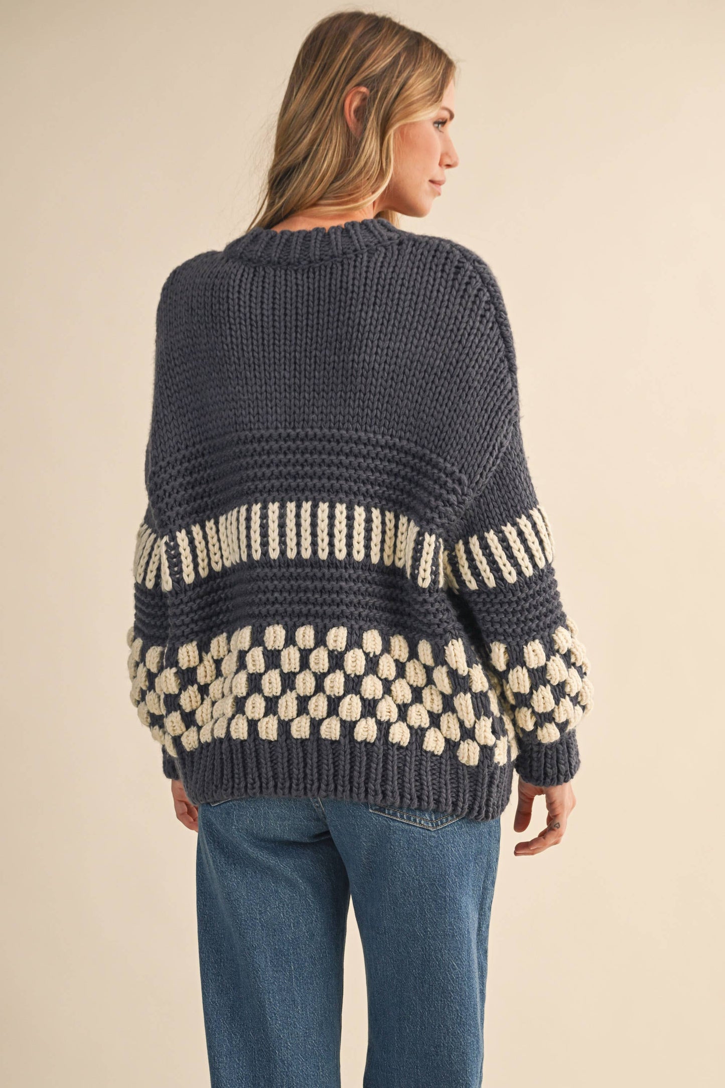 Bonfire Check Cardigan