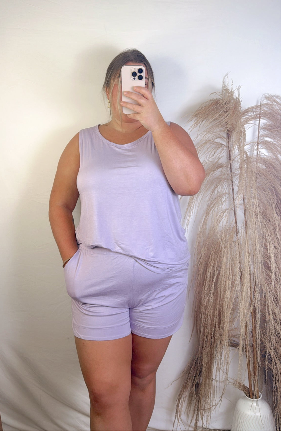 Easy Does It Shorts - Lavender Plus