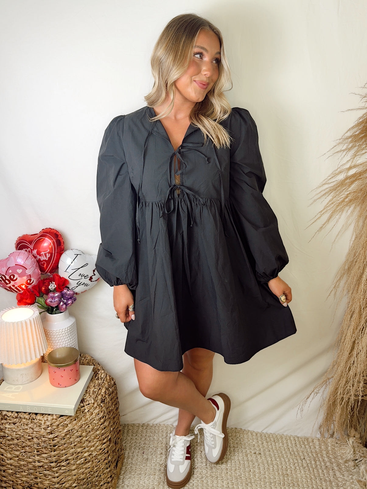 Sweetheart Dress Black