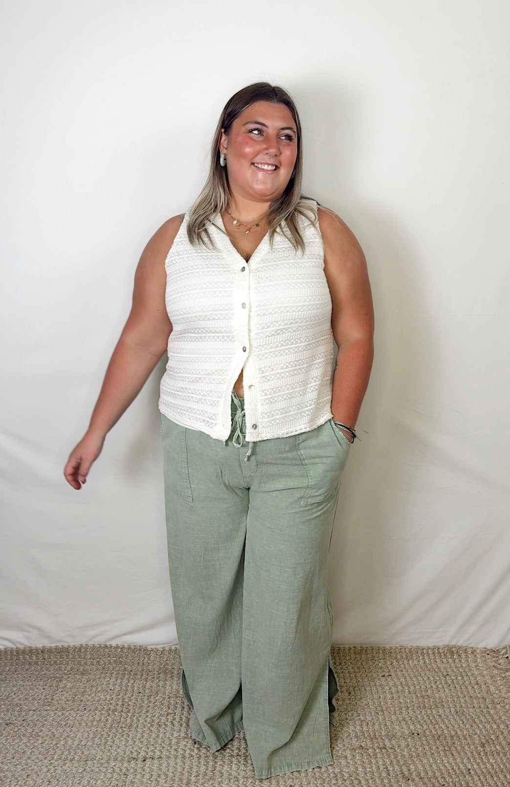 Arlo Wide Leg Pants- Plus