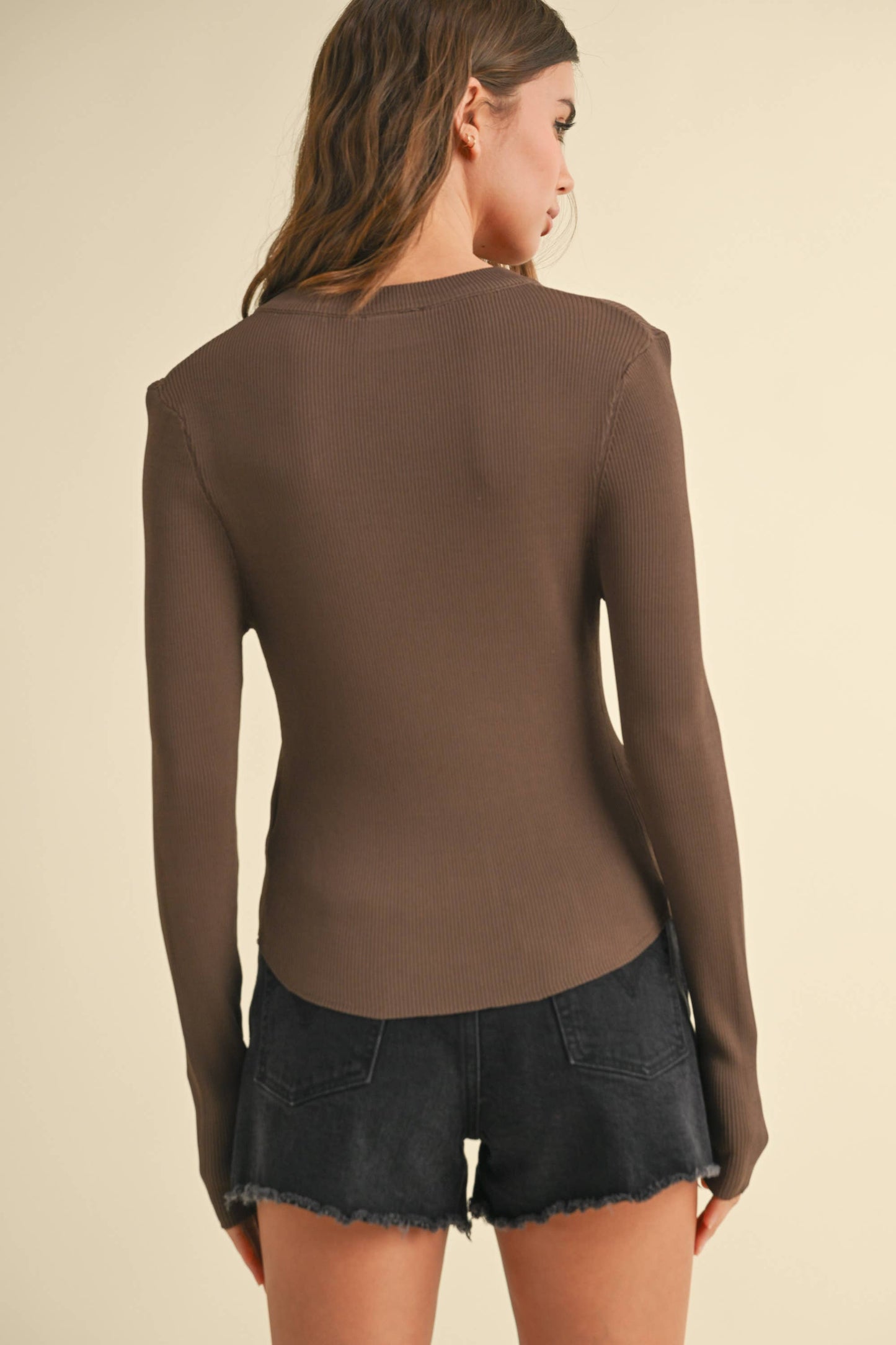 Go To Layering Long Sleeve - Brown