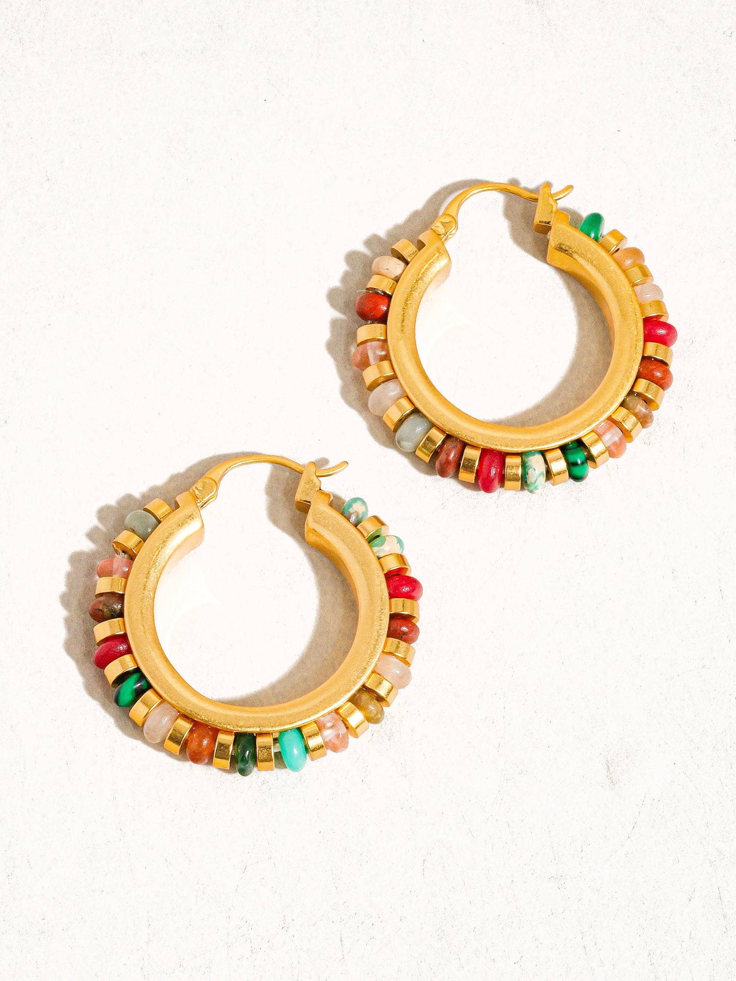 Multi Color Boho Hoop Earring