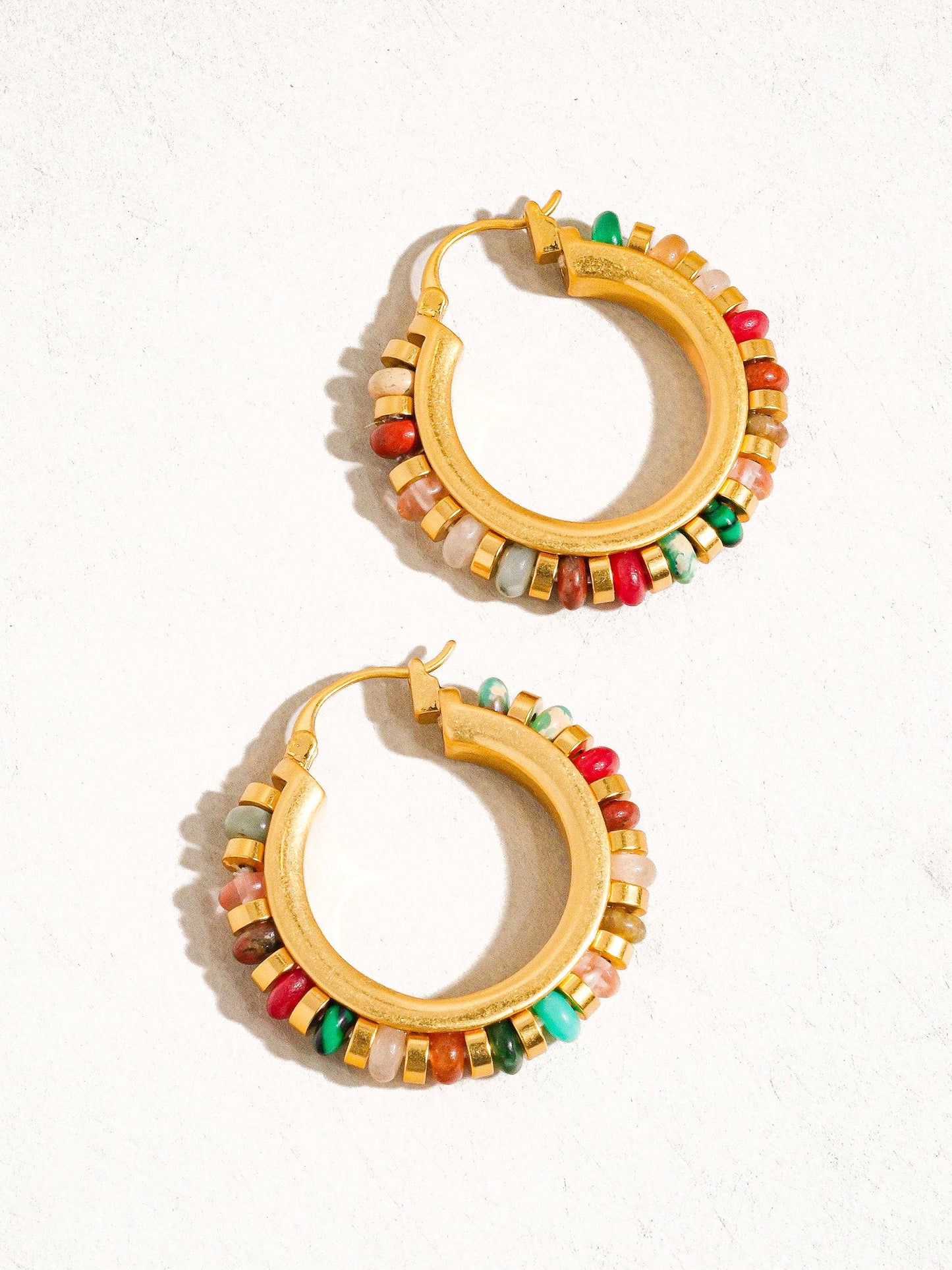 Multi Color Boho Hoop Earring