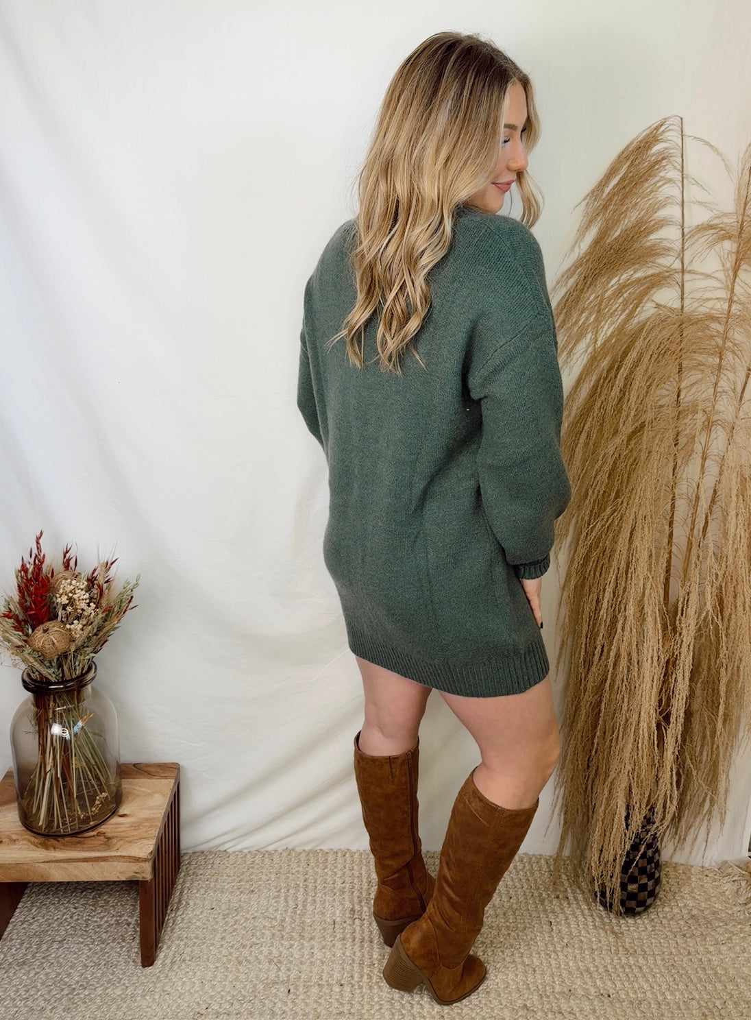 Fraser Fur Sweater Dress