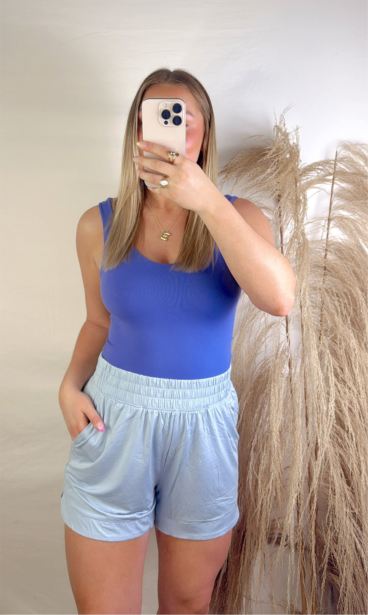 Easy Does It Shorts - Baby Blue