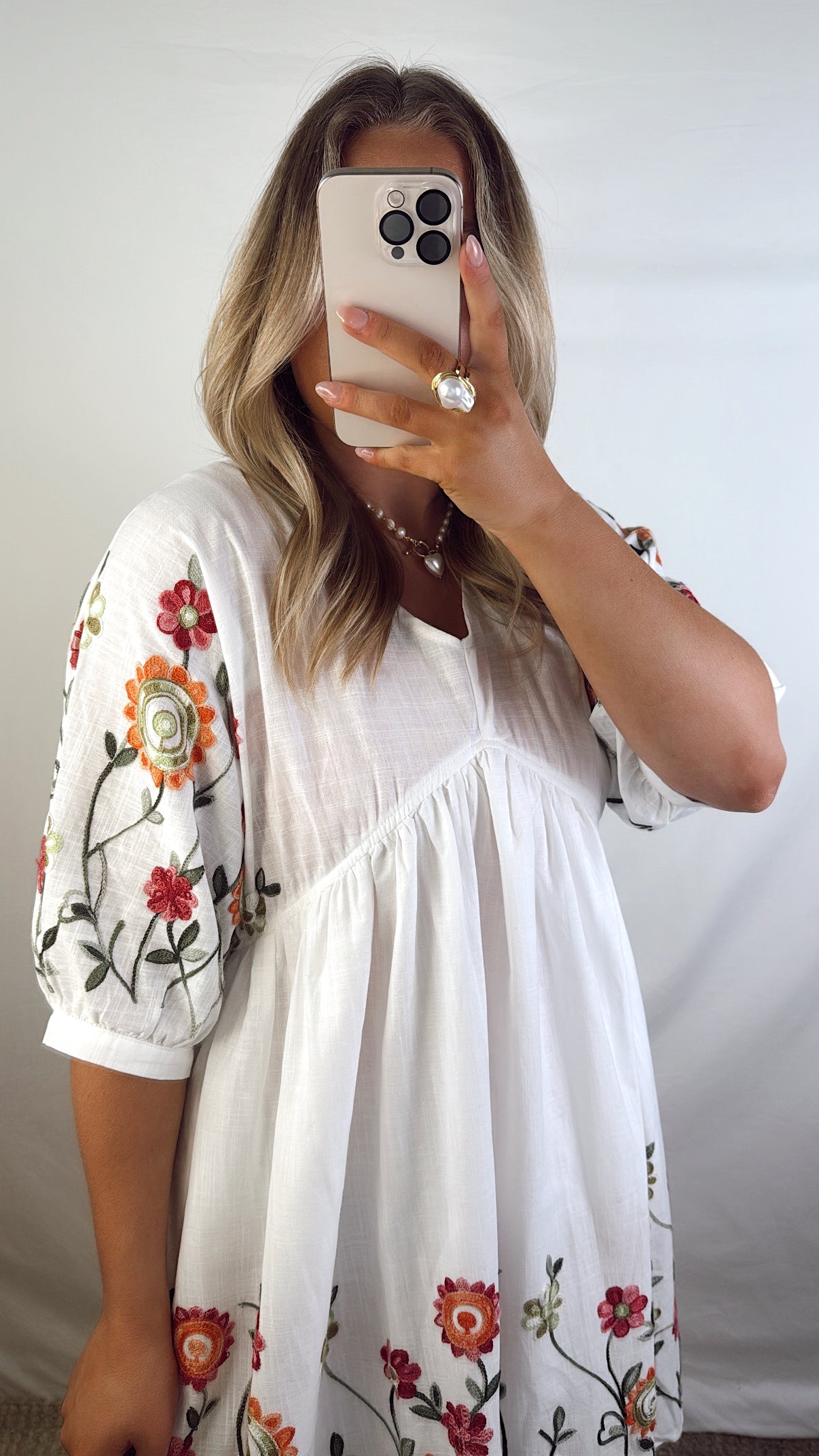 Spring Floral Babydoll Dress