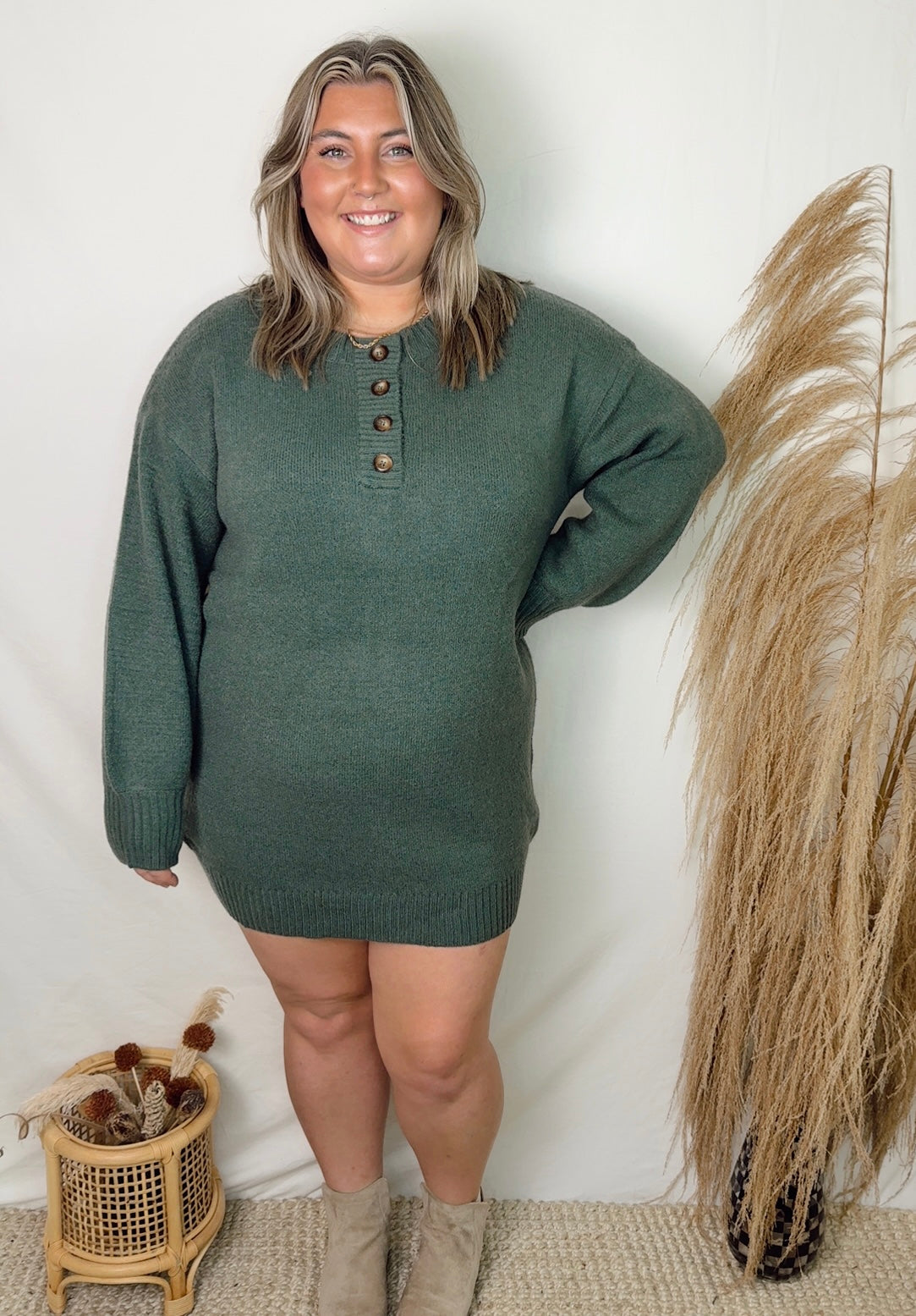 Fraser Fur Sweater Dress
