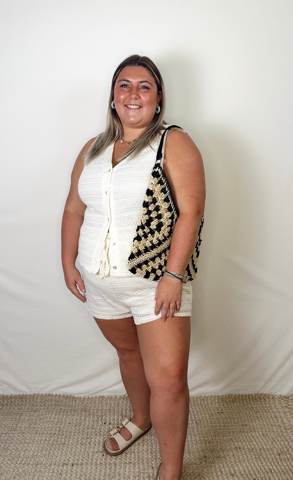 Sun Woven Bucket Bag