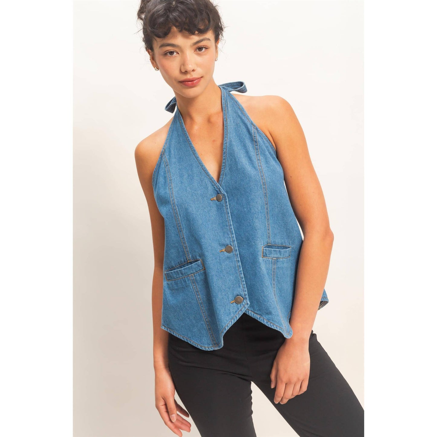 The Open Back Halter Top