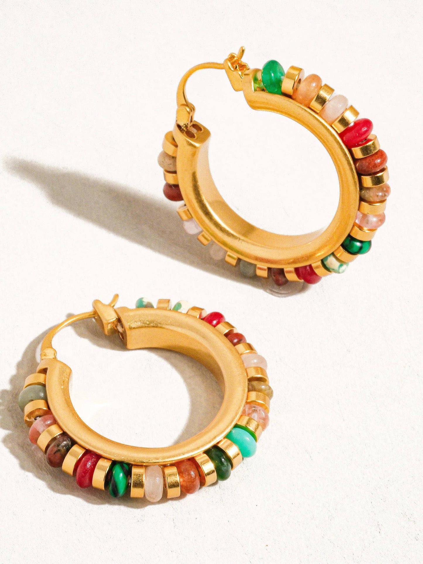 Multi Color Boho Hoop Earring