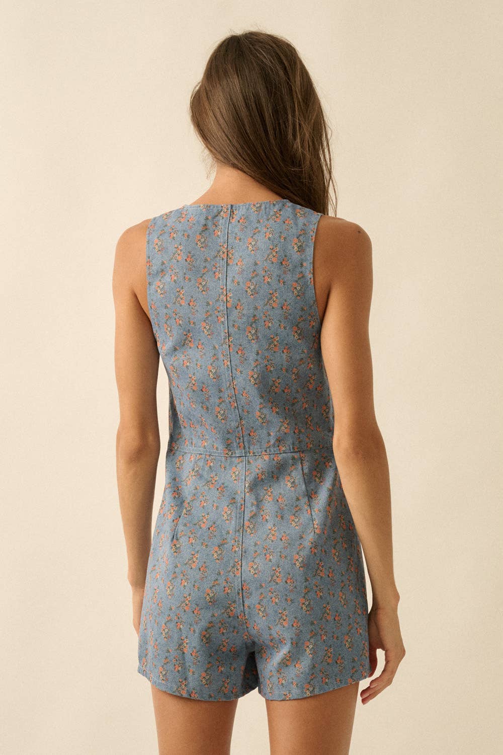 Petal Edit Denim Romper