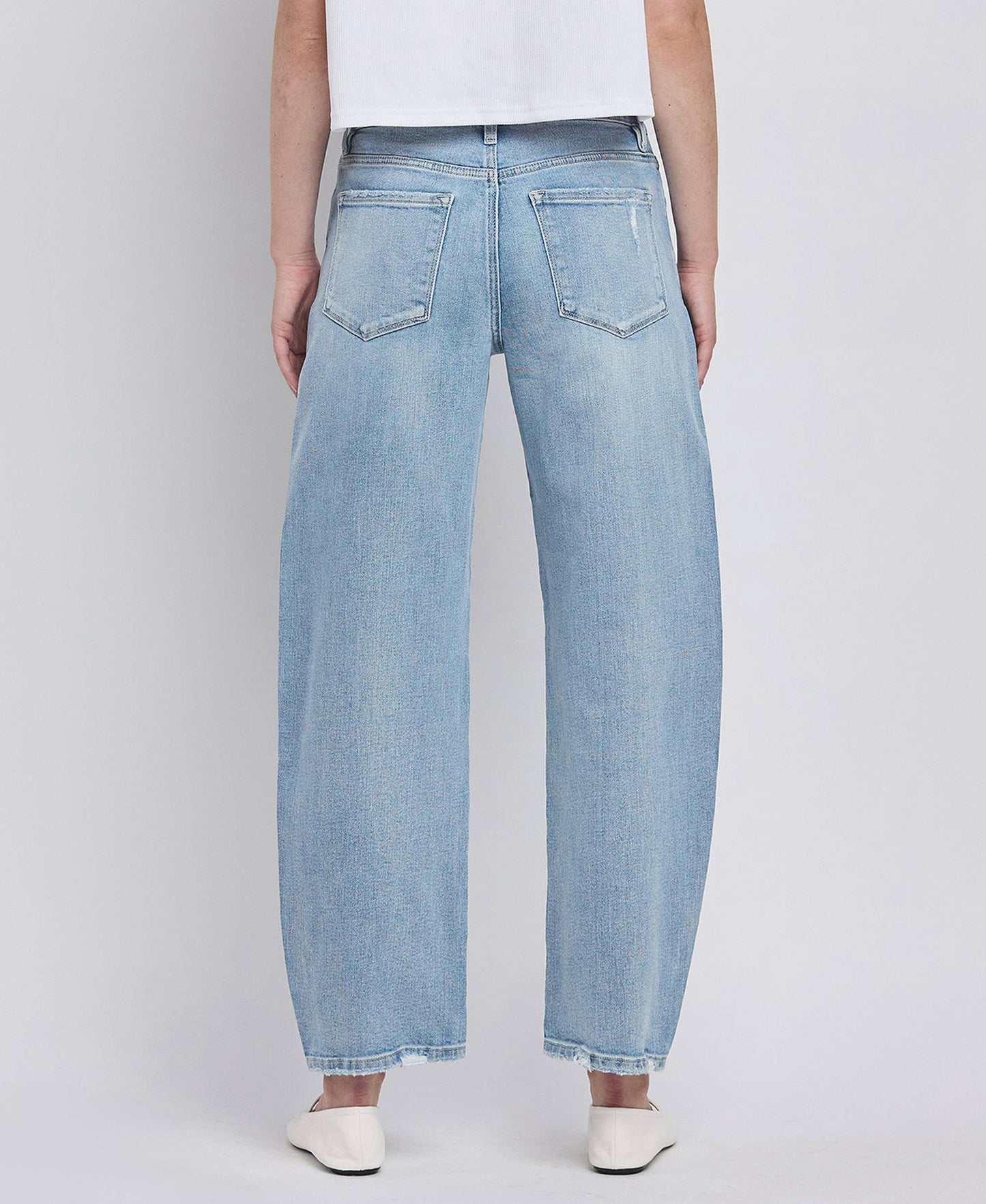 High Rise Barely Barrel Jeans