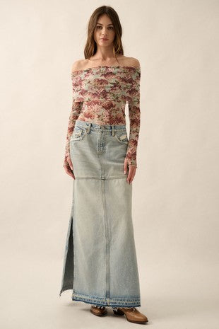 Floral Off the Shoulder Bodysuit