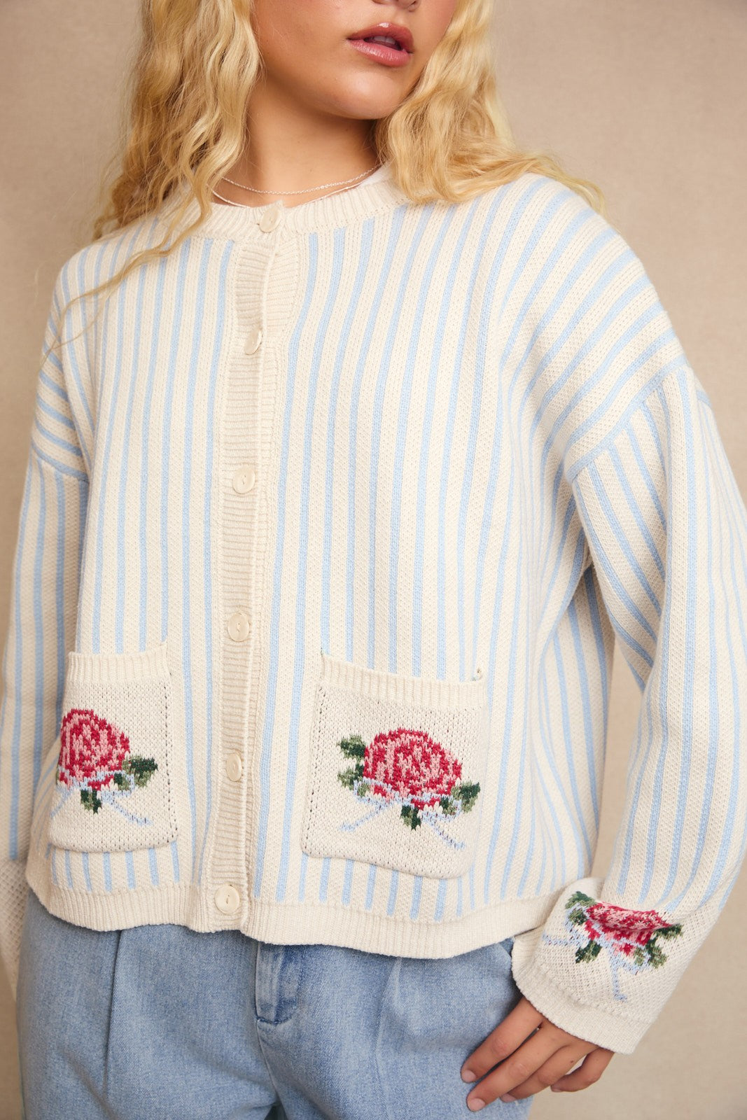 Vintage Rosebud Knit
