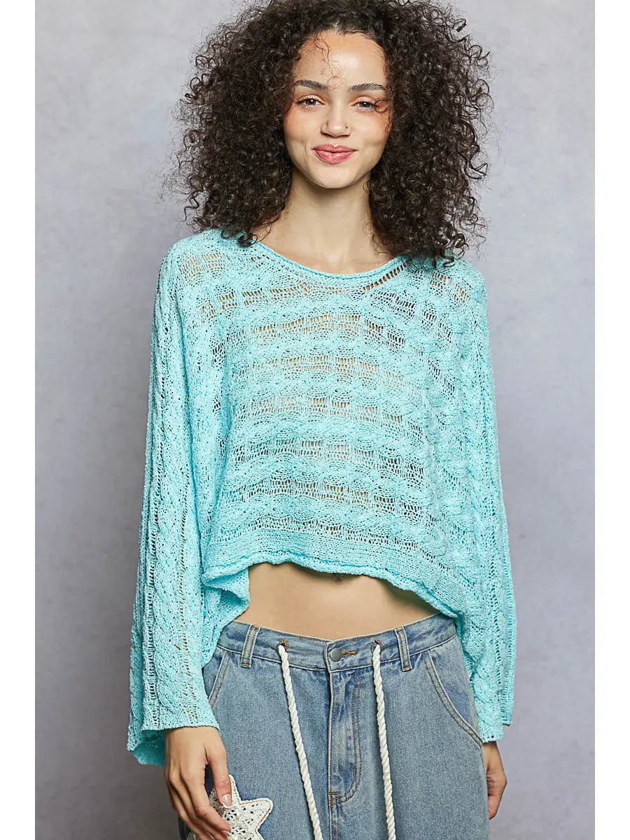 Market Morning Knit - Aqua