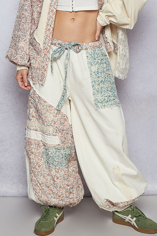 Patchwork Petal Dreams Jogger