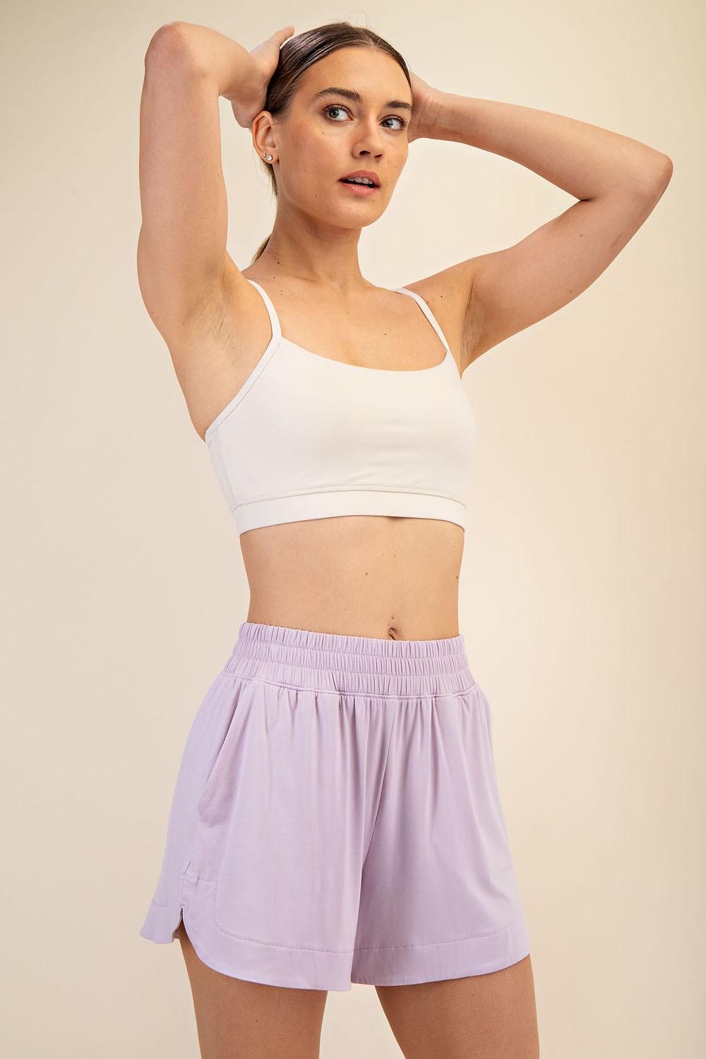 Easy Does It Shorts - Lavender Plus