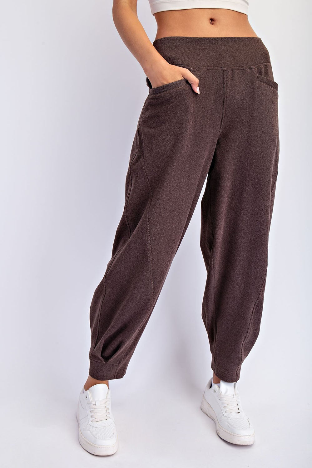 Brushed Cocoon Pant - Espresso