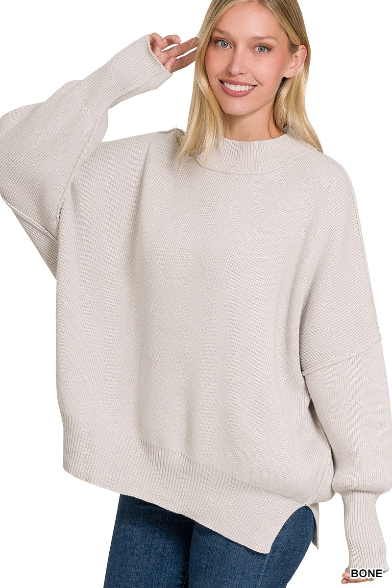 Oversized Comfort Sweater Bone