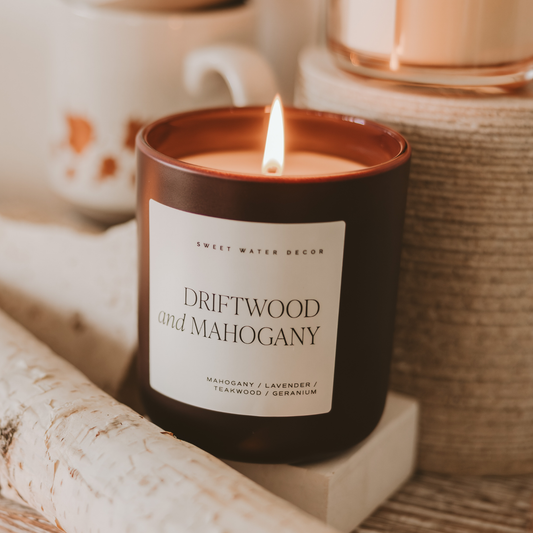 Driftwood and Mahogany Soy Candle