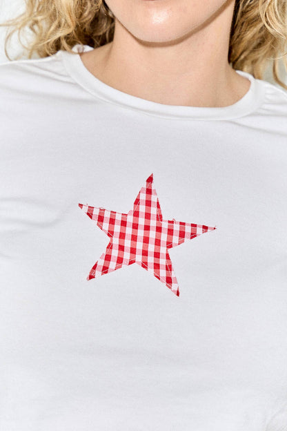 Gingham Star Tee Plus