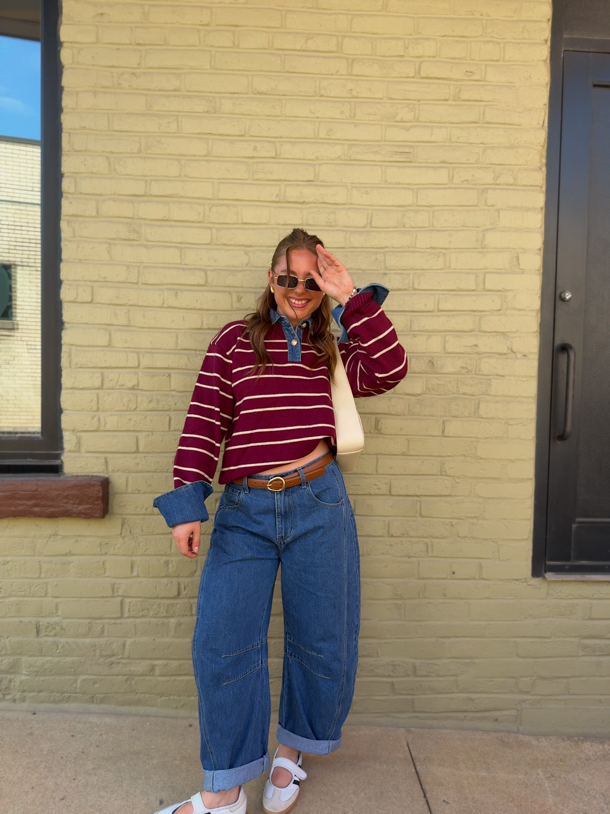 Sofia Stripe Denim Shirt