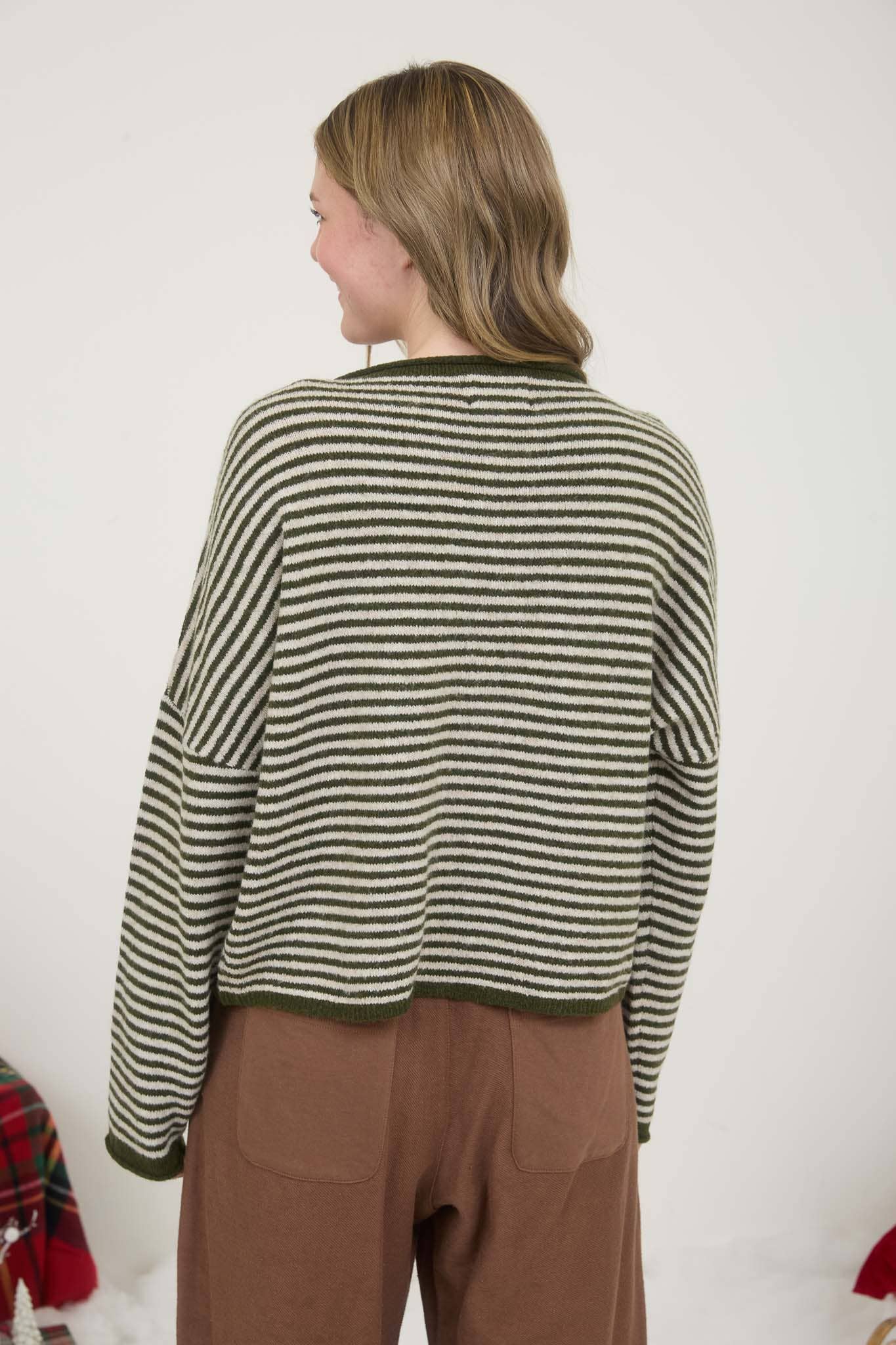Peppermint Stripe Cardigan