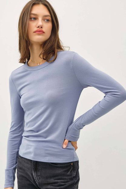 Round Neck Basic Long Sleeve