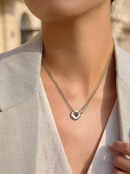 Brixton Two Tone Necklace