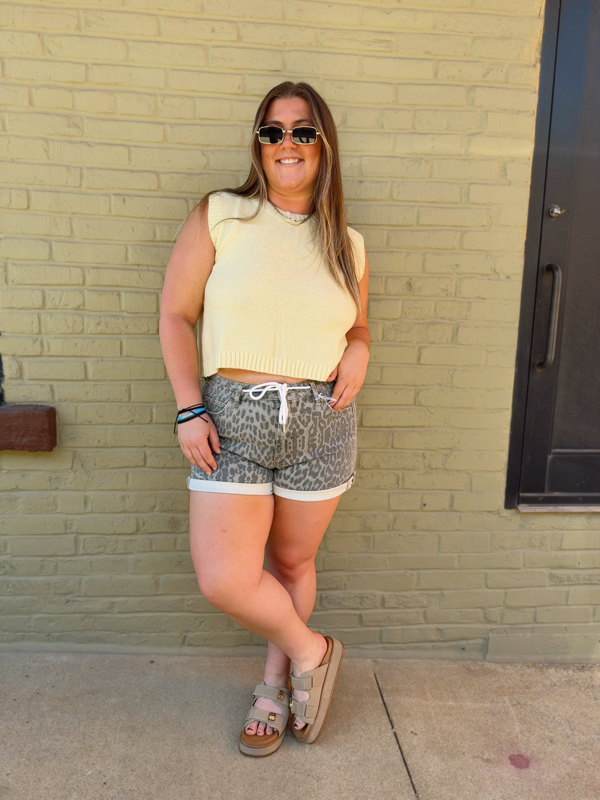 Rebecca Leopard Shorts