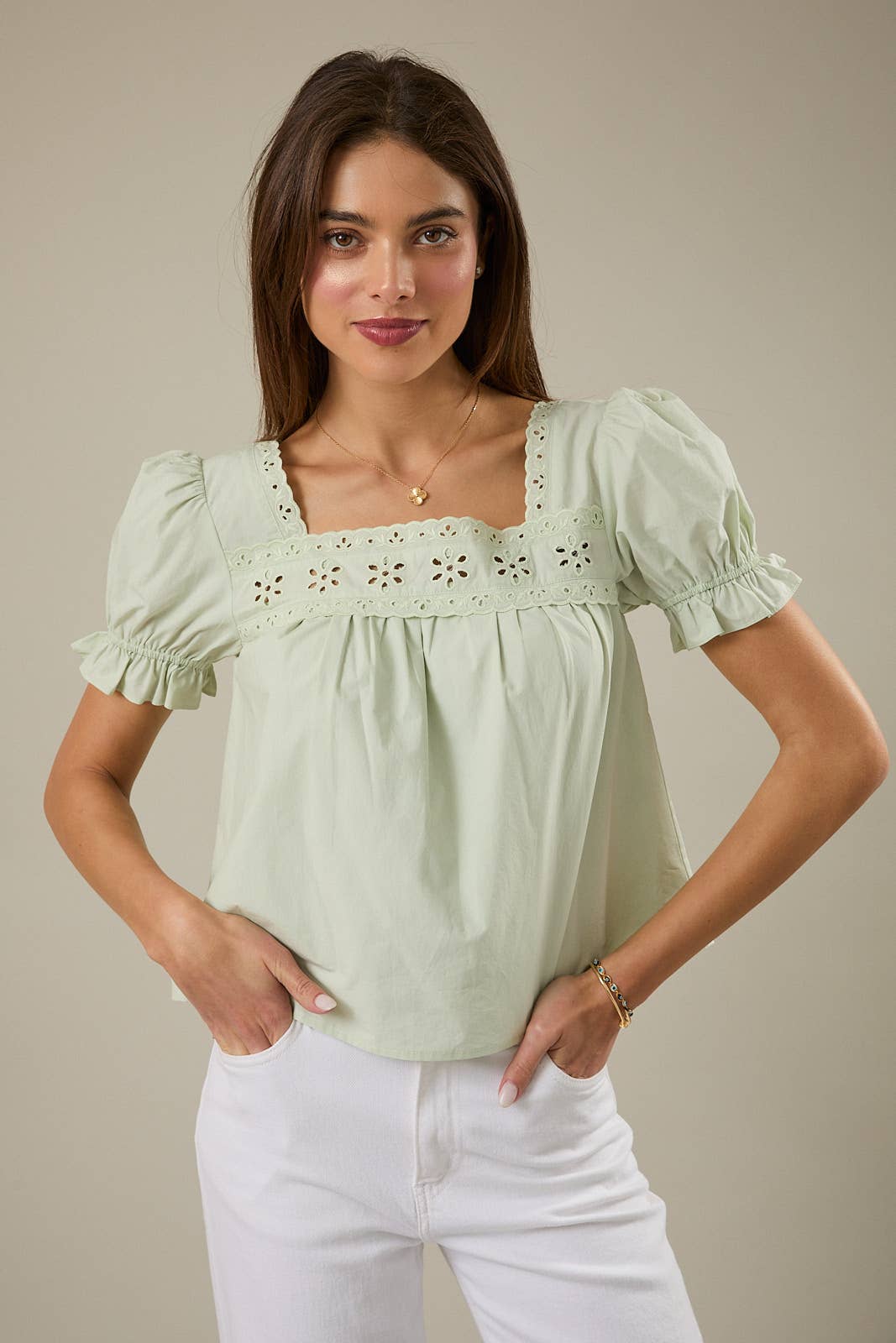 Willow Eyelet Top