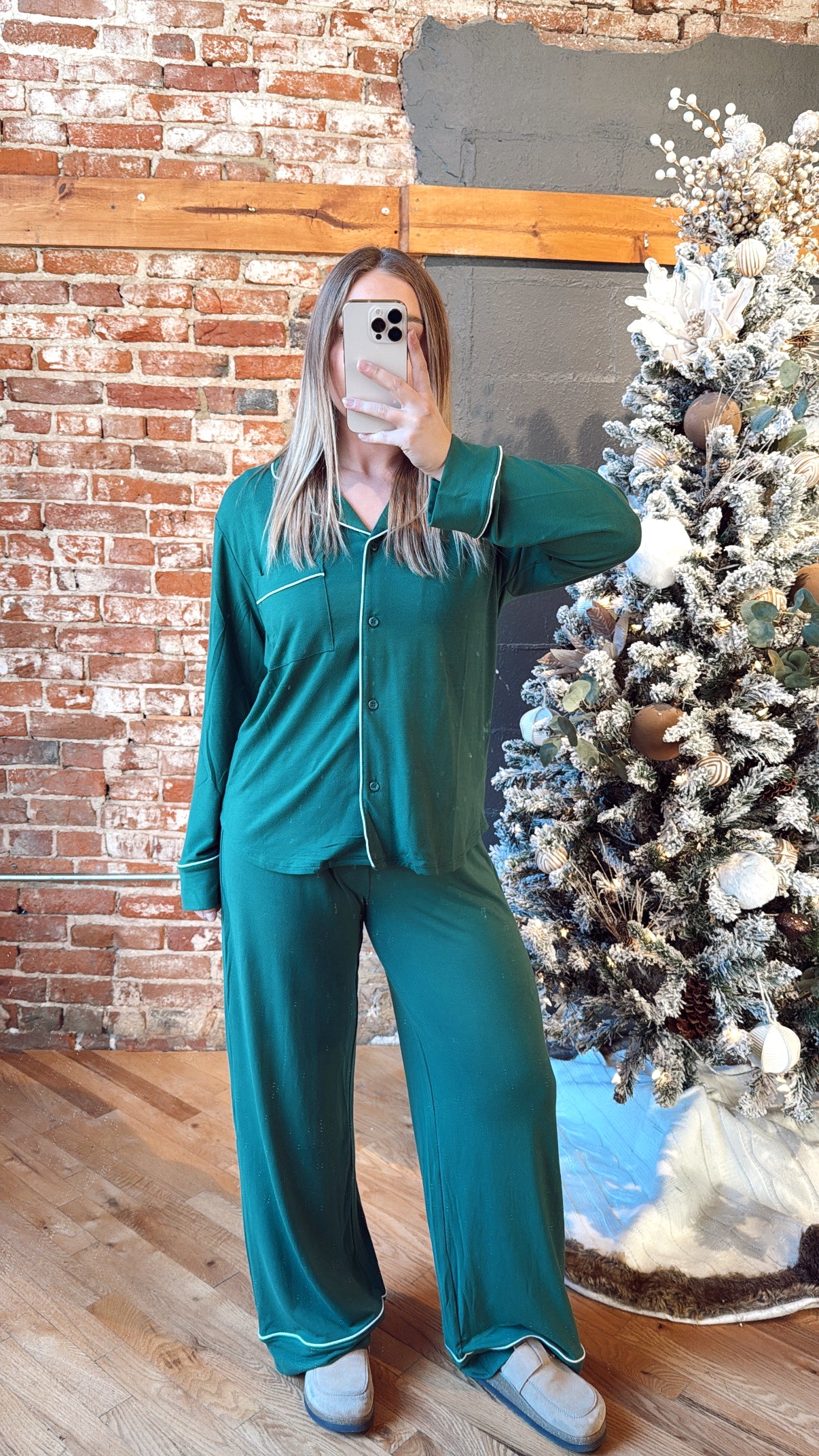 Kiss Me Goodnight Pj's - Green