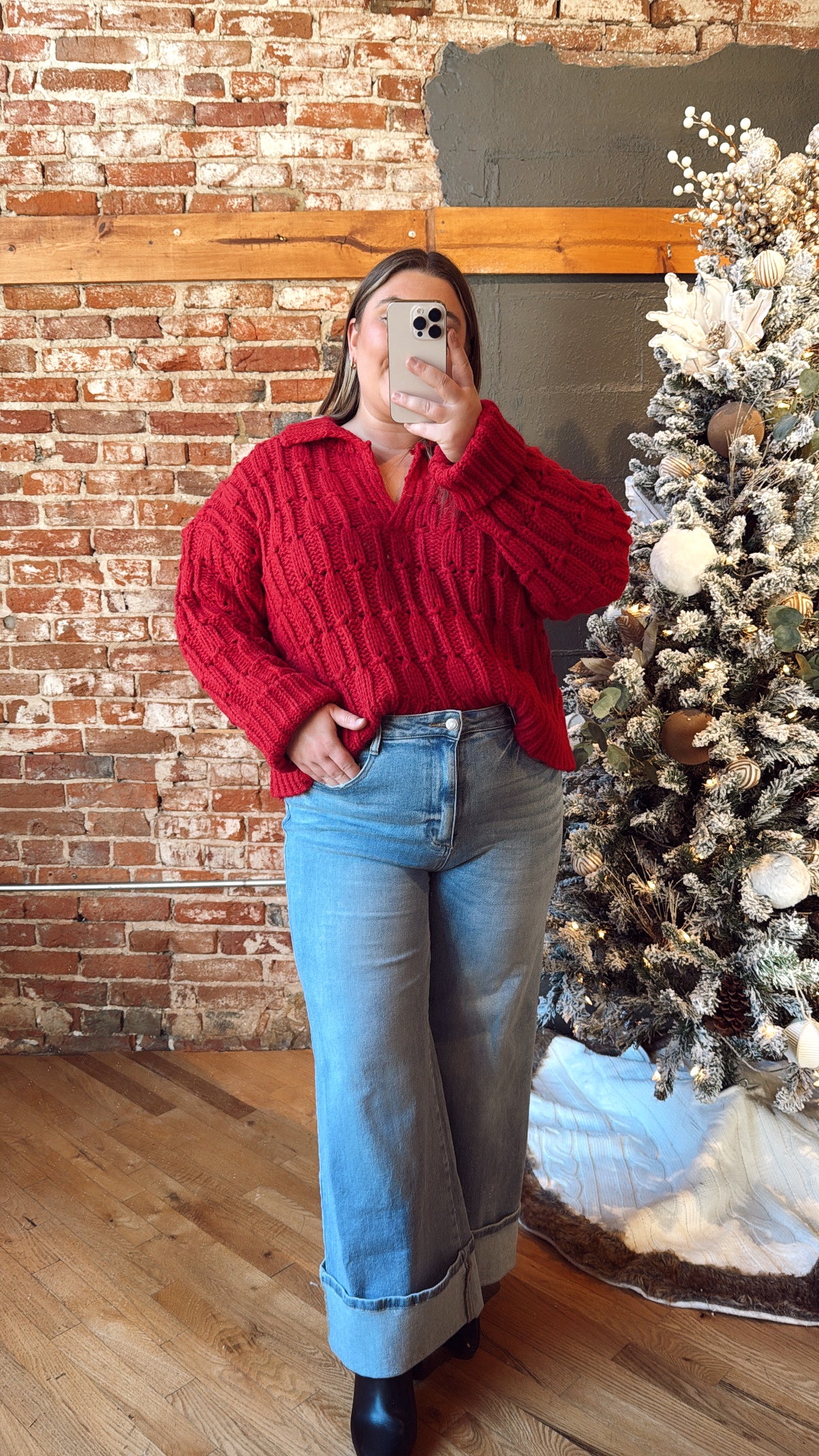 Comfort Stretch Wide Leg Jeans