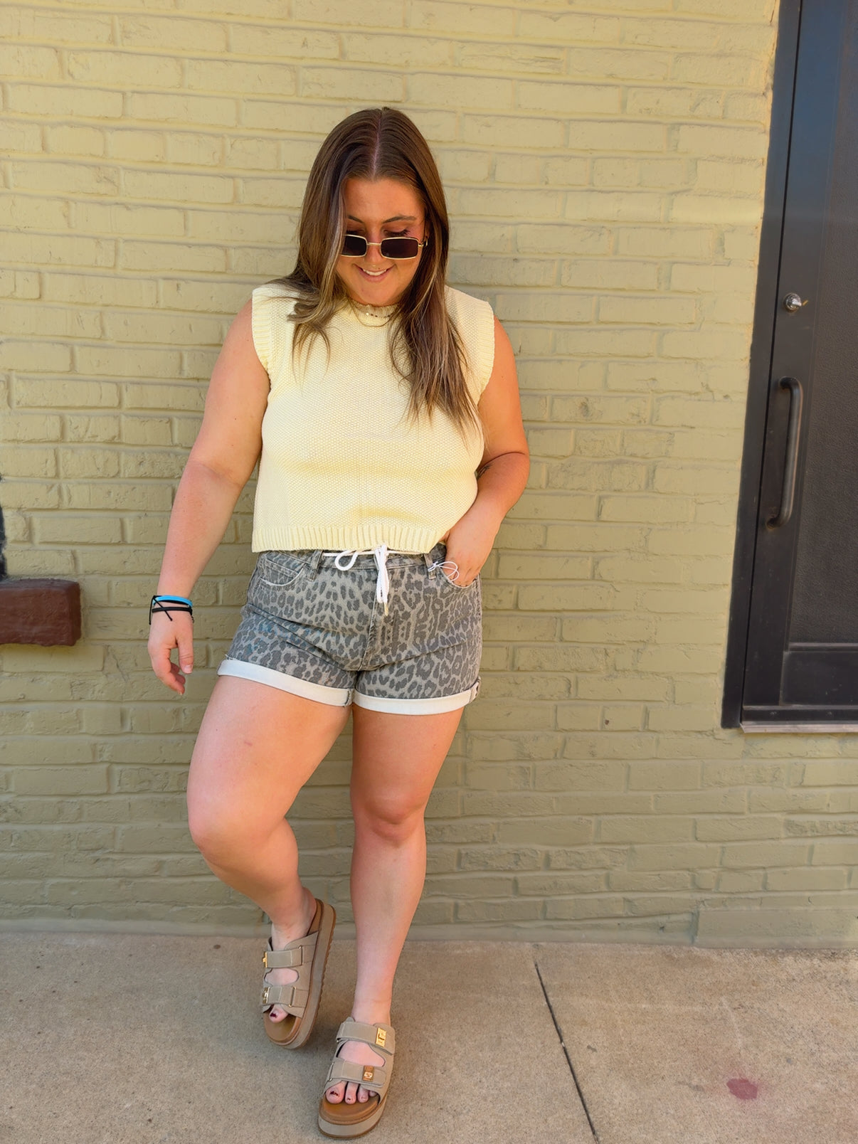 Rebecca Leopard Shorts