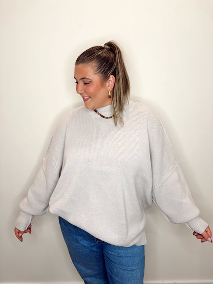 Oversized Comfort Sweater Bone