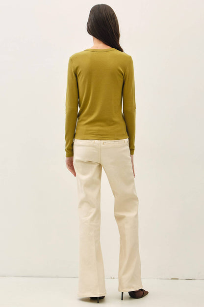Round Neck Basic Long Sleeve