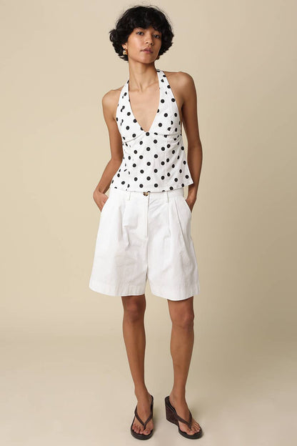 Juri Polka Dot Halter Top