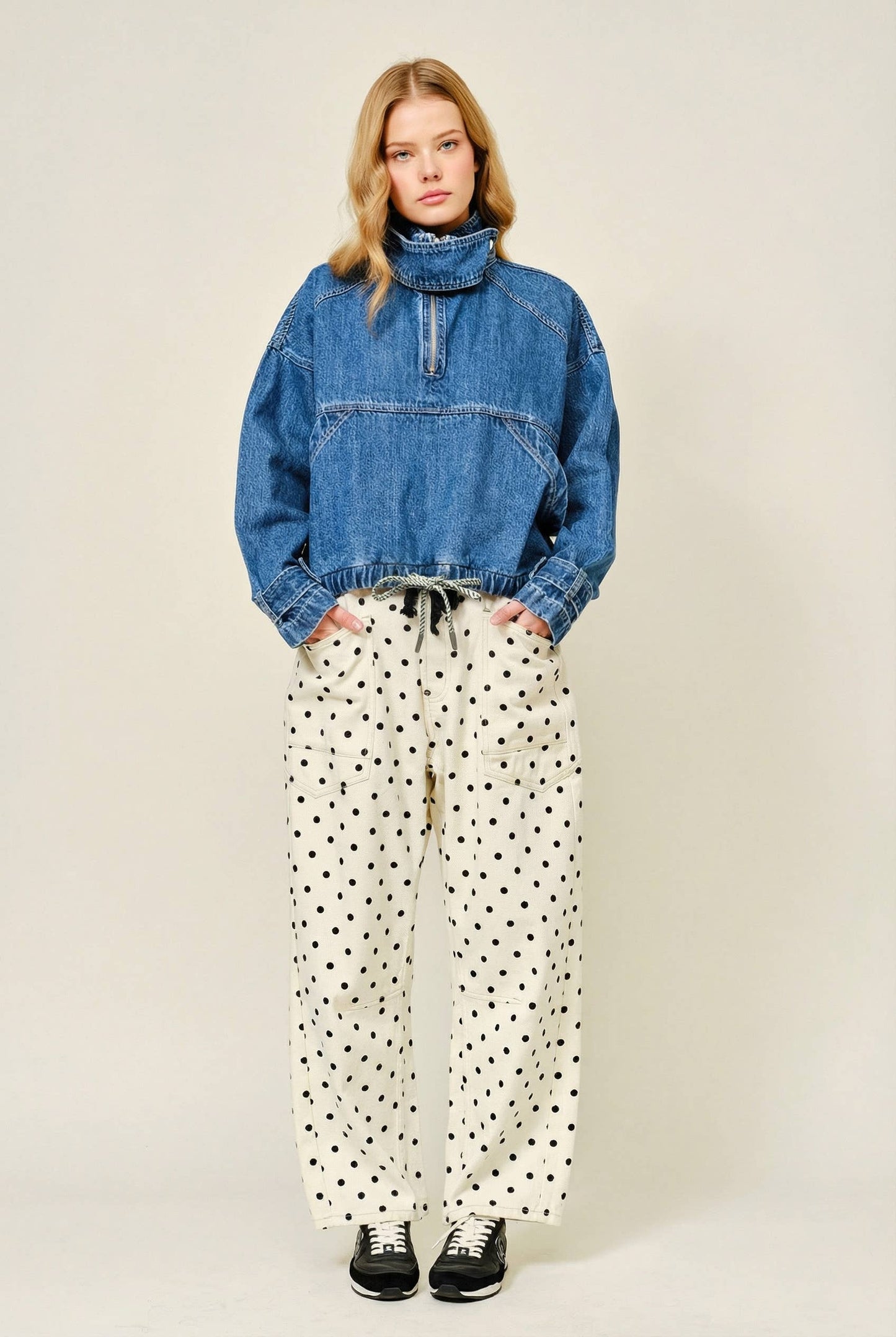 Fall Staple Denim 1/4 Zip