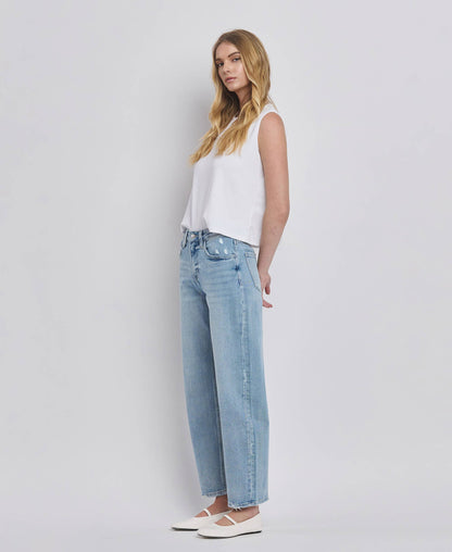 High Rise Barely Barrel Jeans