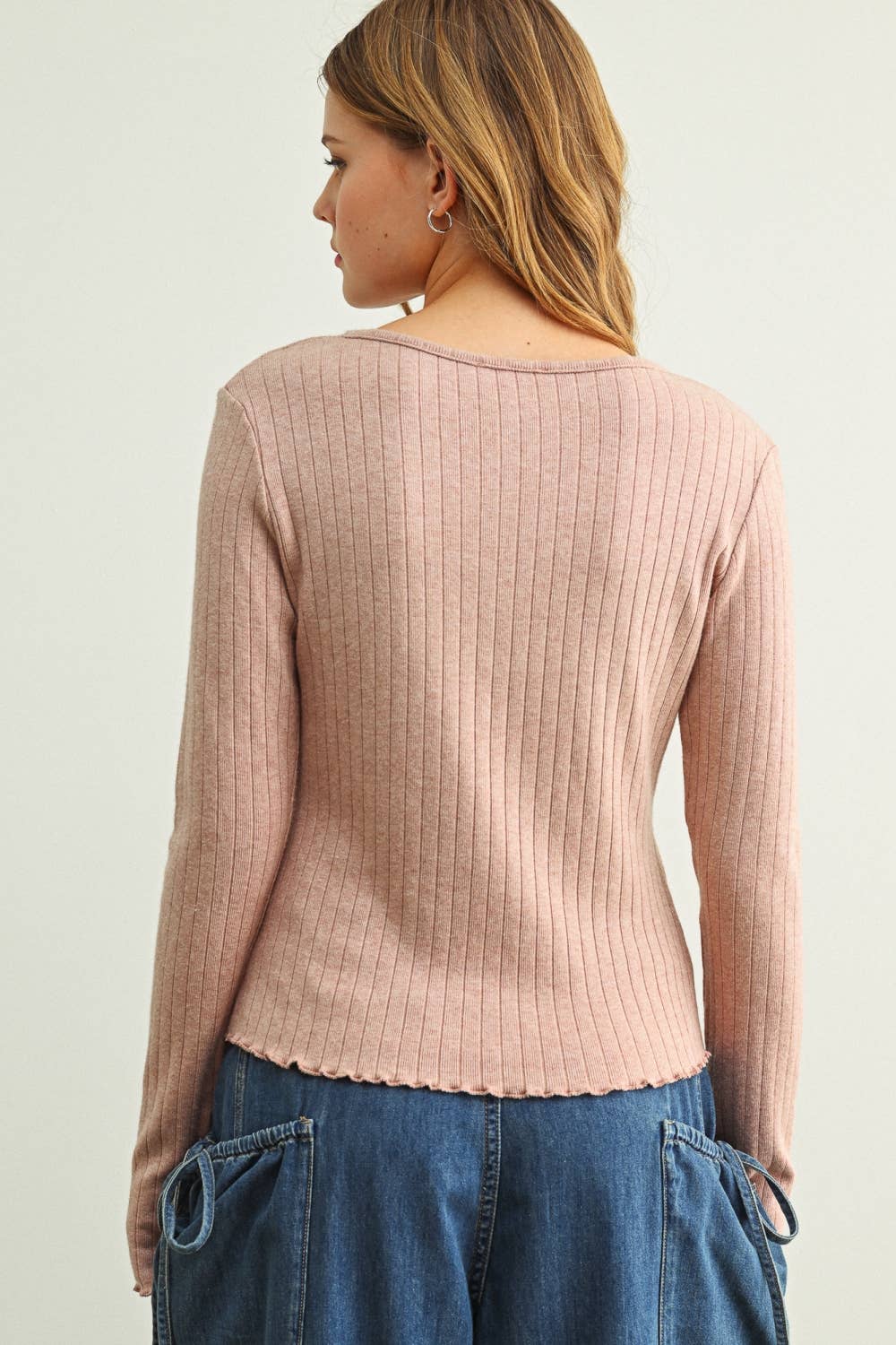 Rosewood Button Top