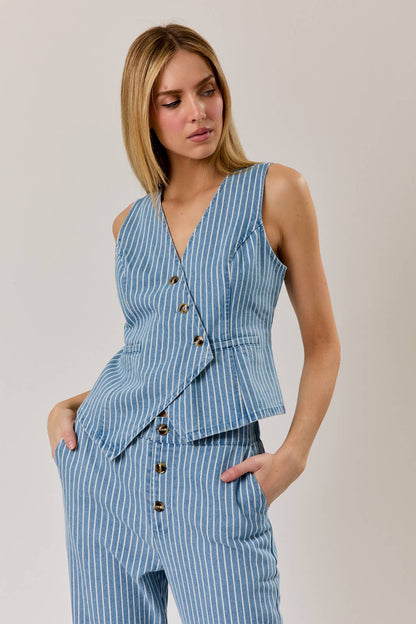 The Capri Stripe Vest