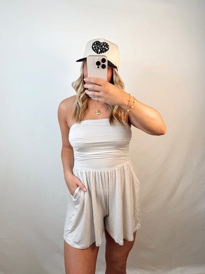 Sunny Days Romper - Sand Beige
